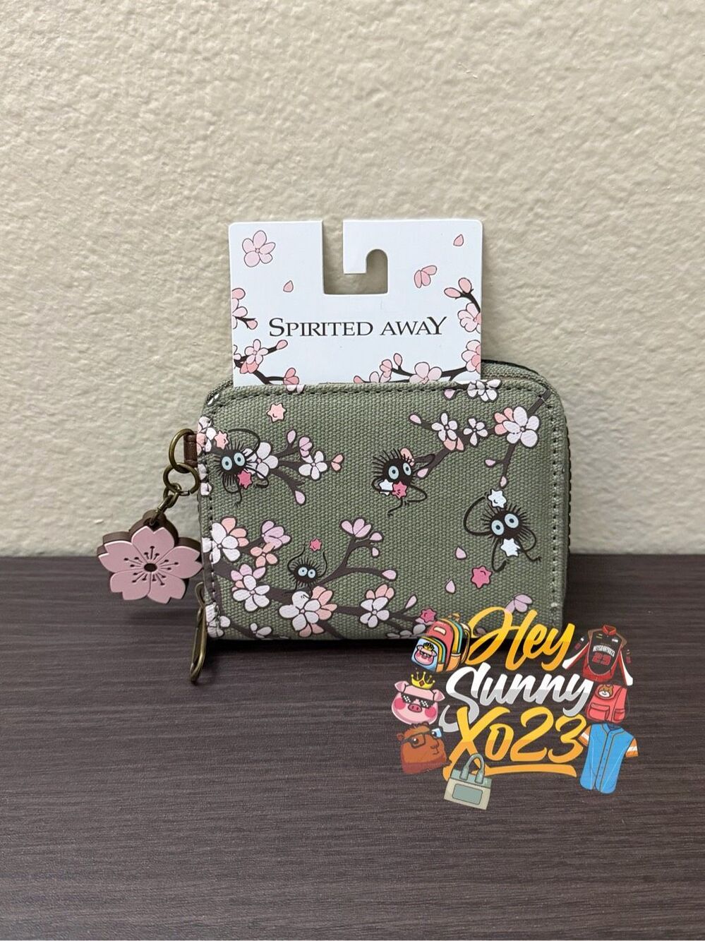 Studio Ghibli Spirited Away Soot Sprites Cherry Blossom Wallet